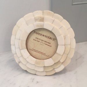 Paper Source Shabby Chic Scalloped Bone Shell Picture Frame